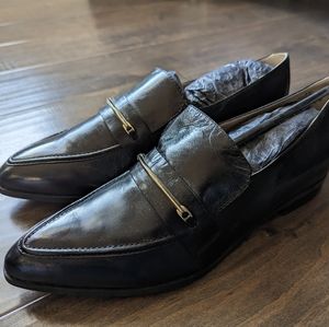 Nine West Oxidize Leather Loafers Size 9